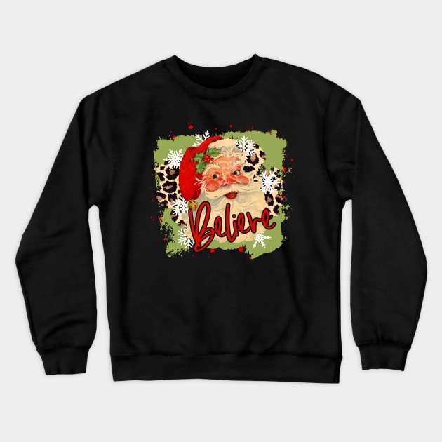 Vintage Santa Retro Christmas Crewneck Sweatshirt by alcoshirts